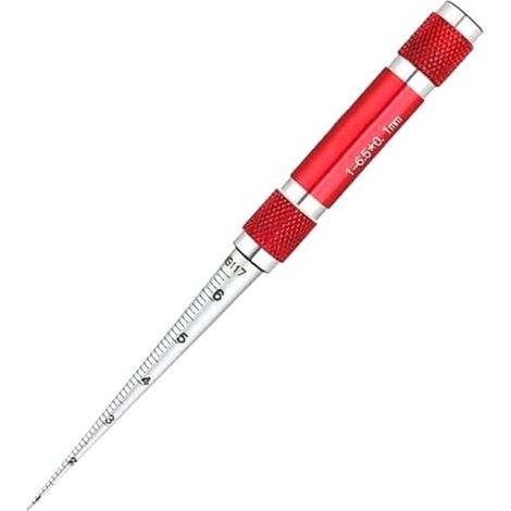 Jauge de Cône de Soudage Jauge de Cône Conique Palpeur Règle de Profondeur Outil de Mesure de Trou D'Espace 1-6,5 mm (1/5)