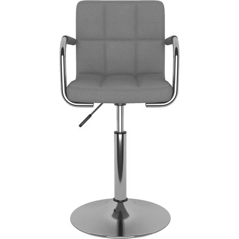 Maison Exclusive - Sedia da Pranzo Girevole Grigio Chiaro in Tessuto