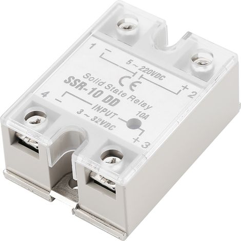 Relais statique SSR-10 DD 10A 5-220VDC pour processus d'automatisation industrielle (1/5)
