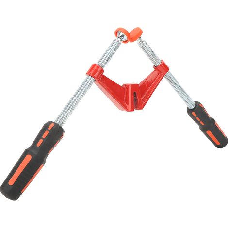 Pince à angle droit à double poignée, outil pliant en fonte malléable, accessoires pour le travail du bois, clip en F (1/5)