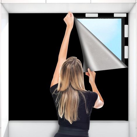 Blackout Blinds No Drilling, 100% Blackout Material Window Blinds 300 x 145CM Portable Thermal Blackout Curtains for Bedroom, Baby Room, Attic, Office, Caravan (1/5)