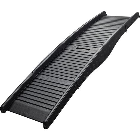 Wiltec Rampa per cani 155 x 40 cm 50 kg ripiegabile in 3 parti, pedana antiscivolo per cane, ausilio di salita pieghevole in PP per auto, SUV e pick-up
