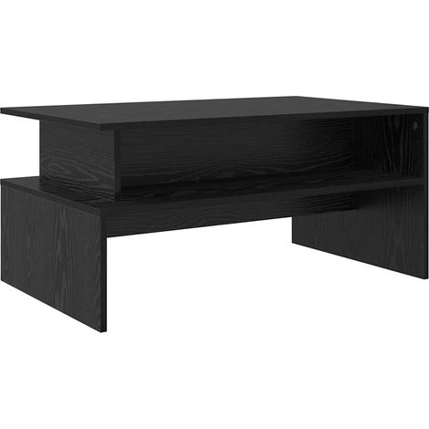 Maison Exclusive - Couchtisch Schwarz Eichen-Optik 90 x 55 x 42,5