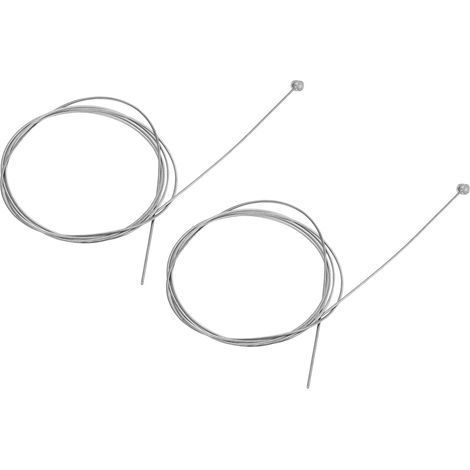 Kit de Câbles de Frein Vélo en Acier Inoxydable - Jeu de 2 Pièces de Rechange (1/5)