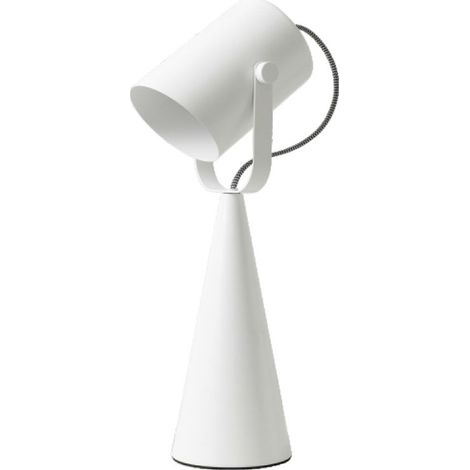LAMPARA DE MESA BLANCO E27