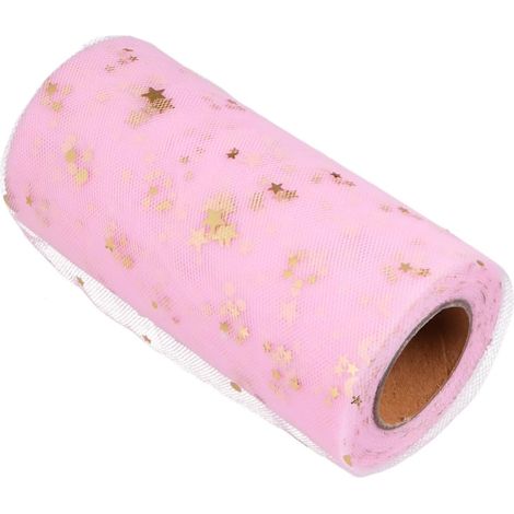 Jupe de Table en Polyester Rose Paillettes, Légère et Décorative, pour Mariage et Fête, Ornement de Table Élégant et Coloré (1/5)