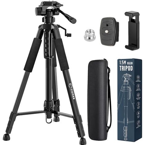 Trépied de niveau laser, hauteur réglable, design léger, Cigman Ctp01 (1/2)