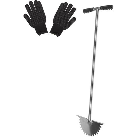 Tondeuse à Gazon Demi-Lune Taille-haie sans Fil Outil d'entretien d'allée Sol Trancheuse de pelouse Manuelle Coupe-Bordure de pelouse déligneuse en Dents de scie coupeurs de Bord (1/5)
