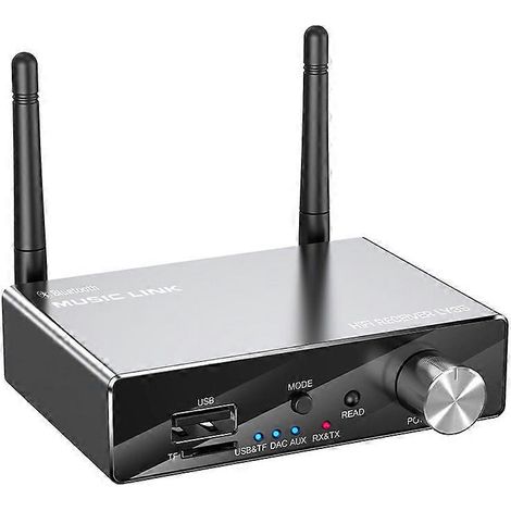 6-in-1 Digital-Analog-Wandler mit Bluetooth 5.3-Transceiver, optischen, koaxialen, AUX-, RCA-, USB- und TF-Karten-Eingängen sowie drahtlosem Audio-DAC-Adapter (1/5)