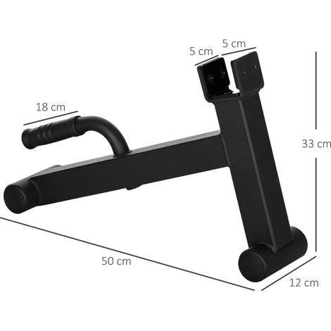 Barbell Jack Deadlift Jack mit rutschfestem Griff Kreuzheben Langhantelheber 50 x 12 x 33 cm Schwarz (1/5)