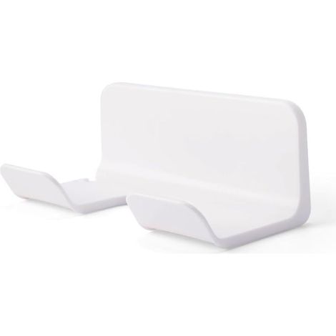 White Plastic Wall Mount for Hair Dryer (1/5)
