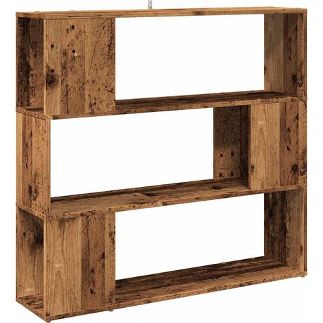 Maison Exclusive - Bücherregal/Raumteiler Altholz-Optik 100x24x94