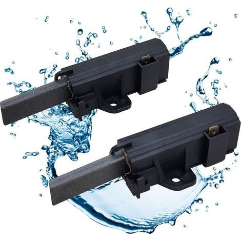 2 pièces Charbons moteur pour lave-linge et sèche-linge I Brosses à charbon 4006020152 Lot de 2 pièces détachées pour AEG Privileg Electrolux Quelle I SOLE Moteur 481281719419 (1/3)