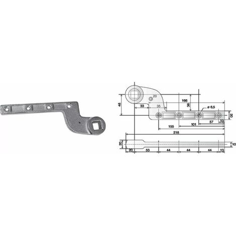 BRAS INF.DEPORT 48MM SIMPLE ACTION POUR 8660TH ET 9210TH BOIS/METAL