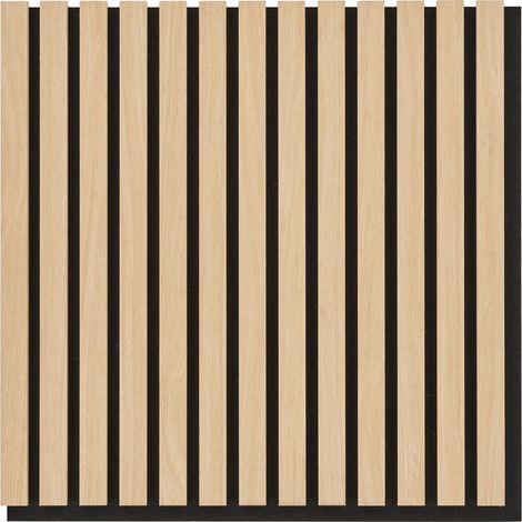 Set 2 pannelli acustici 52x52 cm effetto rovere naturale