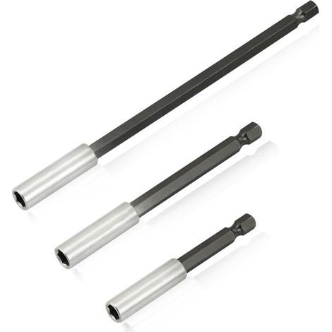 Magnetic Extension Rod for Electric Drill, 1/4" Hexagon Drill Bit Extension Holder, Length 75/100/150mm (1/5)