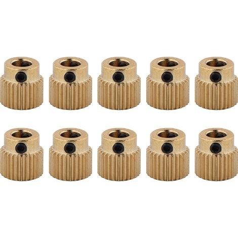 10 hochwertige Messing-Ritzel für MK7- und MK8-Extruder, 26 Zähne – 3D-Druckerzubehör (1/5)