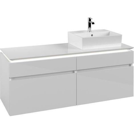 VB WTUS Legato B616 1400x550x500mm avec cloche. 4 extraits WT re Blanc brillant