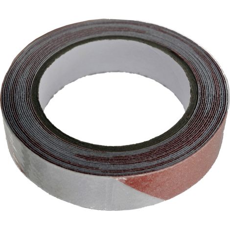 TOOLCRAFT ANST259M-RW Warnklebeband ANST259M-RW Rot, Weiß (L x B) 9 m x 25 mm 1 St. (1/2)