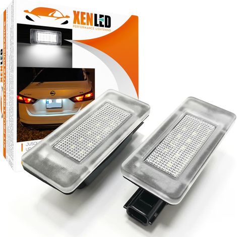 2x Éclairages de plaque LED – Dacia Duster / Nissan Altima / Serena / Suzuki Landy – Blanc Pur – Plug&Play (1/5)