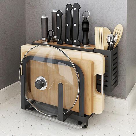 Meuble de rangement pour cuisinière et ustensiles de cuisine par Blackclassico (1/4)