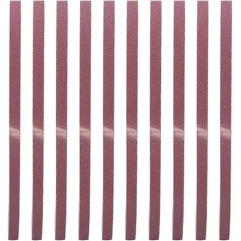 10 Stück Schleifband Aluminiumoxid Schleifpapier Schleifband 533 x 9 mm (100)