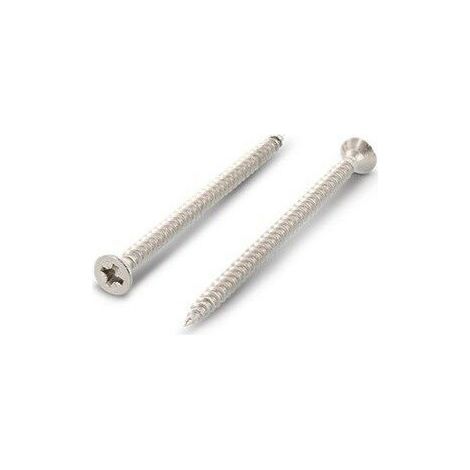 Vis à bois, tête fraisée pozidrive INOX - Longueur: 140 - Qualite Inox: A4 - Diamètre: 6