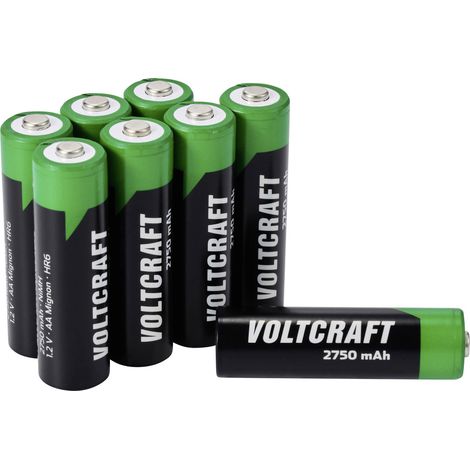 VOLTCRAFT VC-16044360 Mignon (AA)-Akku NiMH 2750 mAh 1.2 V 8 St. (1/3)