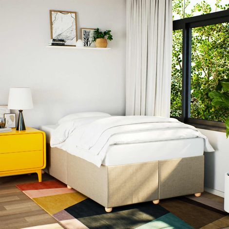 Teenpull – Bettgestell ohne Matratze Creme 120x200 cm Stoff (1/5)