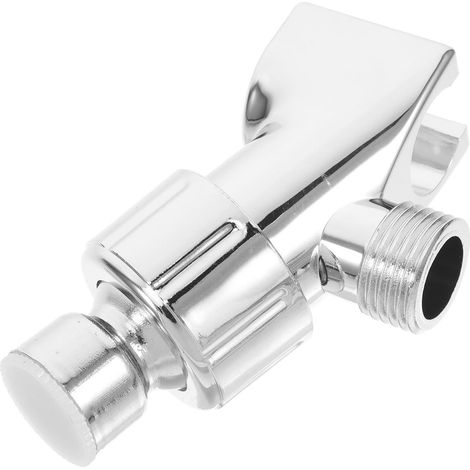 Support de bras de douche BESTOYARD, fixation murale réglable, douille à trois voies en plastique argenté pour salle de bain (1/5)