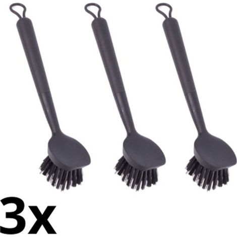 Brash - Spülbürste - Schwarze Spülbürsten - 3er-Set Spülbürsten - Schwarz (1/4)
