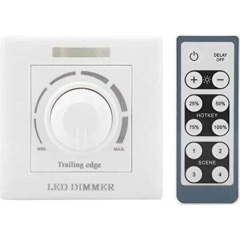 Variateur LED 200 W 220 V avec télécommande infrarouge – Interrupteur universel gradable pour éclairage domestique (1/4)