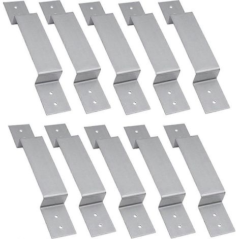 Clip de fixation pour planches de clôture pour poteaux de 100 mm/4 pouces -- (1/5)