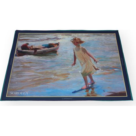Carmani, tovaglietta in plastica, pezzo di Sorolla/Ragazza sulla spiaggia