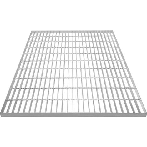 Canaleta Drenaje Cuadrícula Malla Rejilla Acero Galvanizado para Pasarela Pasillo Forja Piso Suelo Desagüe Resistencia a Intemperie 900x1000x30mm Espesor Metal 4mm Capacidad Carga 900kg (1/5)
