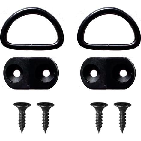 Tie-down Rings, 10 Pieces Hooks for Car Trunk Net, Fixing Ring, Tie-down Ring for Securing Cargo in Boats, Cars, Camping (1/3)