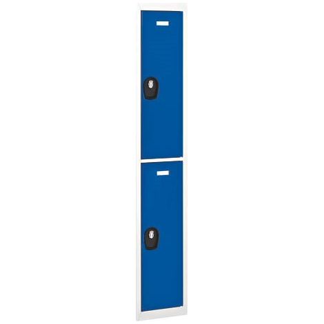 Vestiaire colonne 2 cases - Elément suivant gris-bleu - Maxiburo