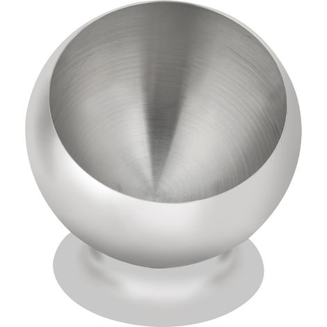 Bol en acier inoxydable à ouverture inclinée pour condiments, salades de fruits, sauces et sucre (petit modèle) (1/5)
