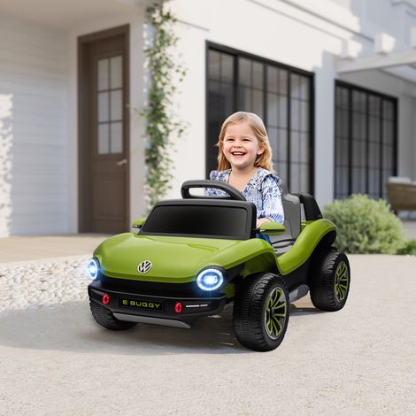 Coche Eléctrico para Niños de +3 Años Volkswagen E-Buggy 12V con Mando a Distancia 2,4 G Ruedas con Suspensión Verde (1/5)