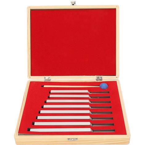 8 Pcs Aluminum Alloy Silver Neurological Tuning Fork Set for Healing 256512Hz (1/5)