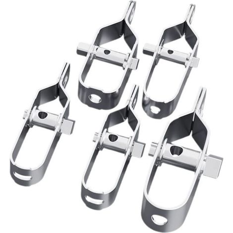 Ensemble de 5 tendeurs en acier galvanisé pour fil de clôture ou autres matériaux 100 m (1/4)