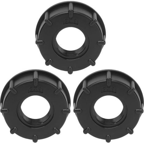 Lntyq IBC Adaptateur de Réservoir De Vidange Plastique Eau Réservoir Couvercle Adaptateur en S60x6 IBC Adaptateurs Raccords Filetages Épais Robinets, G3/4, 3pcs