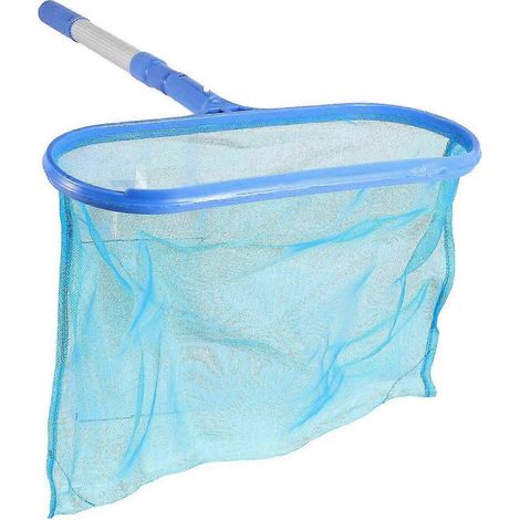 Accessoires de piscine avec épuisette télescopique réglable à poches profondes (1/5)