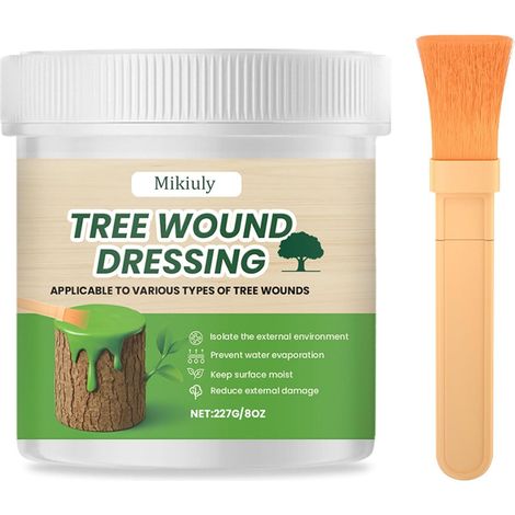 Antibactérien Pâte Cicatrisante Curative Pour Plaies Plantes Arbustes, Pansement pour Arbres élagués et Endommagés, Pâte de Cicatrisation pour Plantes,pour Arbres, Arbustes,227g (1/5)
