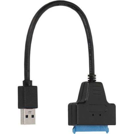 Adaptateur USB3.0 vers SATA - Compatible Disque Dur 2,5 Pouces et 3,5 Pouces - Transfert 5 Gbit/s avec UASP - Pour Ordinateur Portable et Bureau - 1 Pièce (1/5)