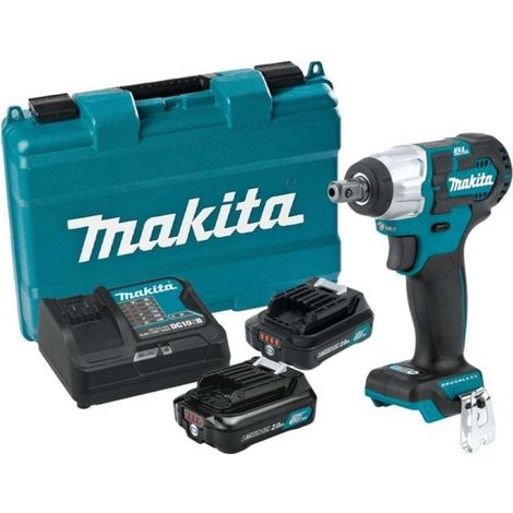 Makita - Avvitatore a impulsi a batteria 12V, 2x batteria 2,0 Ah CXT, caricabatterie TW161DSAE (1/2)