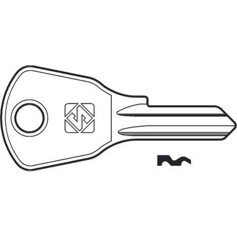 Chiavi per cilindri caf 4 spine piccole caf2 - caf2 dx