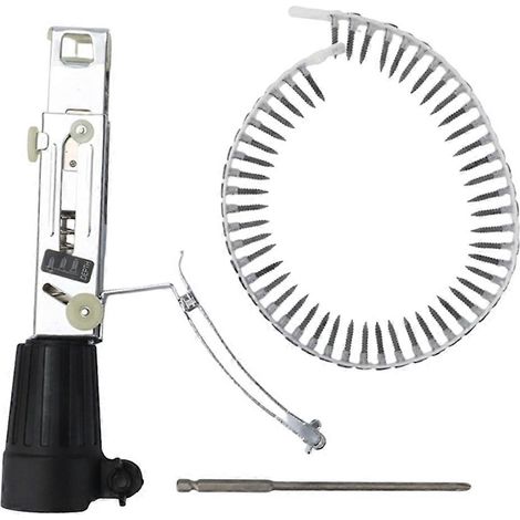 Adaptateur de cloueuse à chaîne automatique pour perceuse électrique, outil de travail du bois, accessoire pour perceuse sans fil (1/5)