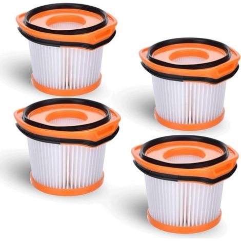 Paquete de 4 filtros de repuesto para aspiradora Shark WS620 WS630 WS632, reemplaza la pieza número XFFWV360-4. (1/4)