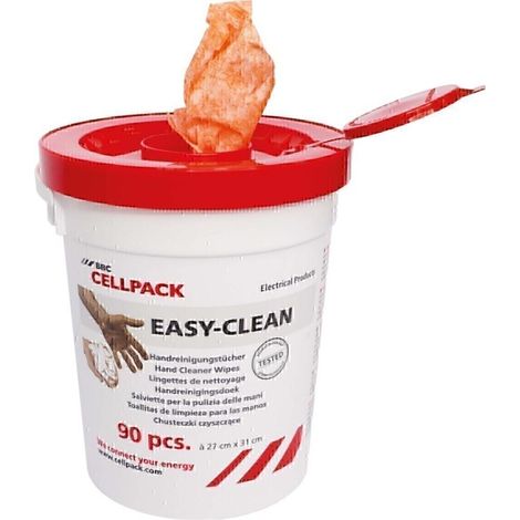 Salviette pulenti cellpack easy clean bianco 90 pezzi